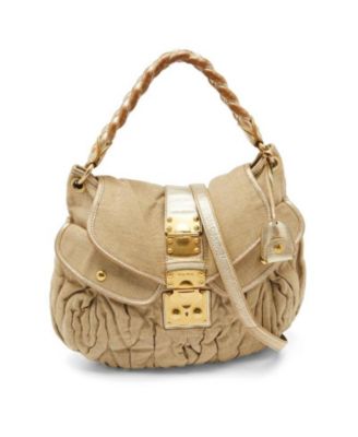 Pre-Owned Miu Miu сумка-сэтчел Coffer с рюшами и плетеными ручками