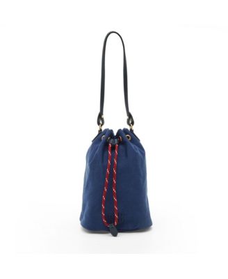 Pre-Owned Miu Miu женская сумка-ведро из габардина на шнурке