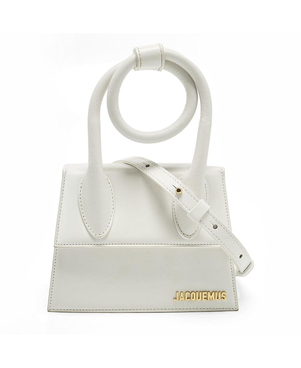 Pre-Owned Jacquemus Le Chiquito Noeud Mini Knotted Top Handle Leather Crossbody Shoulder Bag