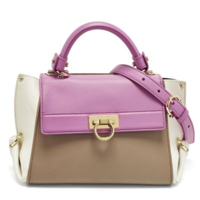 Pre-Owned Salvatore Ferragamo Women's Weight Ferragamo Sofia Small Leather Top Handle Bag