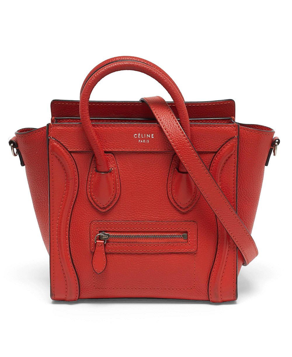 Б/у сумка-тоут Celine Nano Luggage для женщин