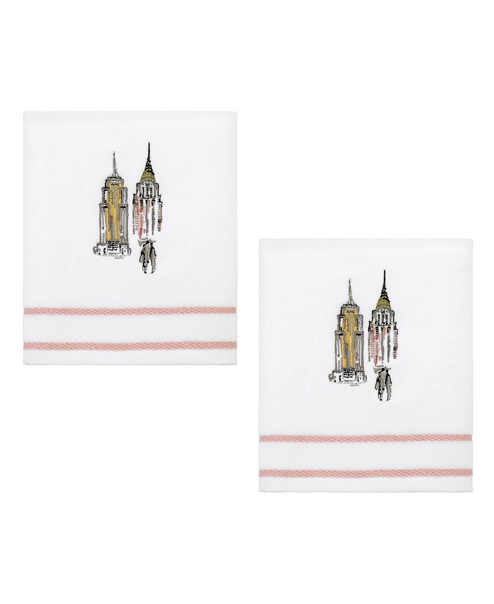 Nicole Miller City Girl Cotton 2-Pack Hand Towel Set