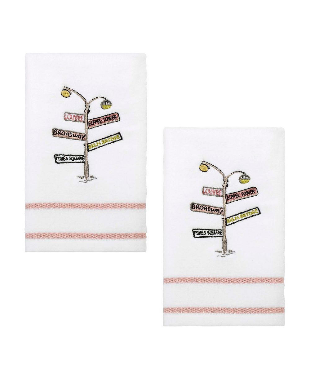 Nicole Miller City Girl Cotton 2-Pack Fingertip Towel Set