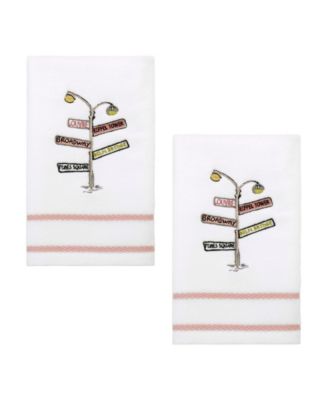 Nicole Miller City Girl Cotton 2-Pack Fingertip Towel Set