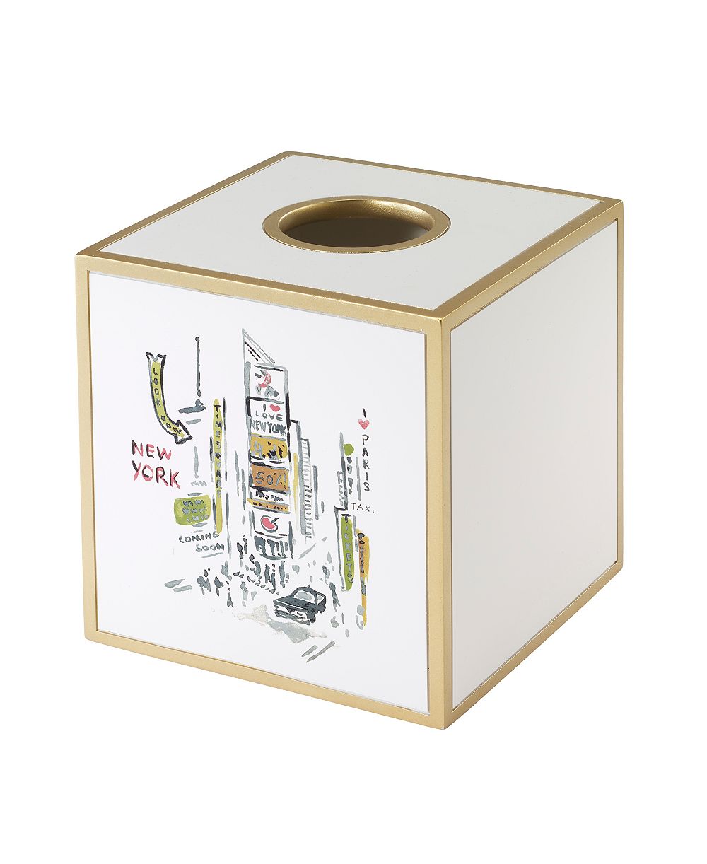 Декоративная коробка для салфеток Nicole Miller City Girl, 5.80 дюймов