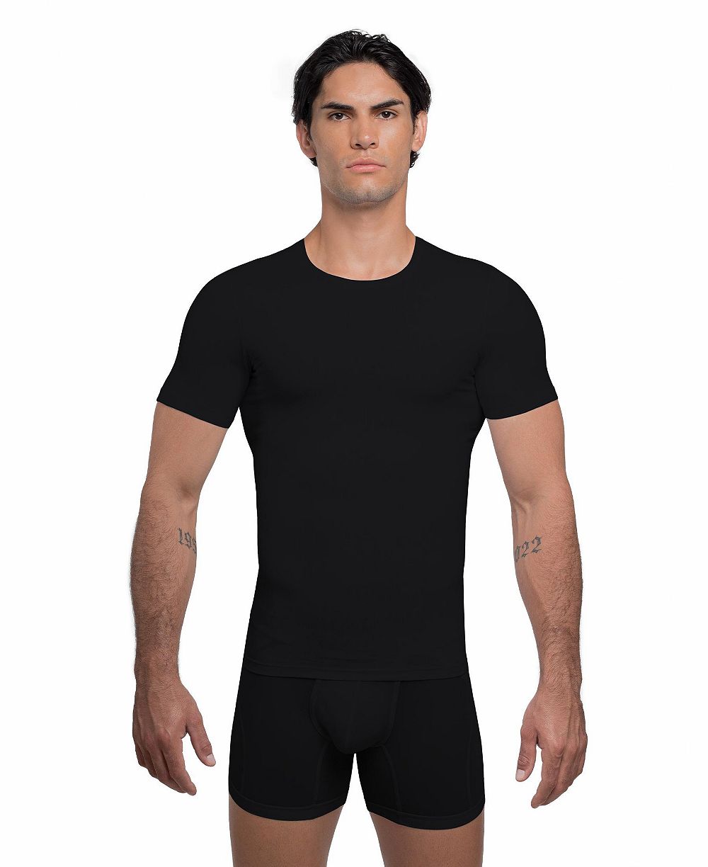 Мужская футболка Rounderbum Compression Slim-Fit Crewneck с круглым вырезом