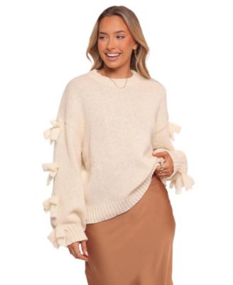 Petal and Pup Women's Lover Tie-Sleeve Crewneck Sweater