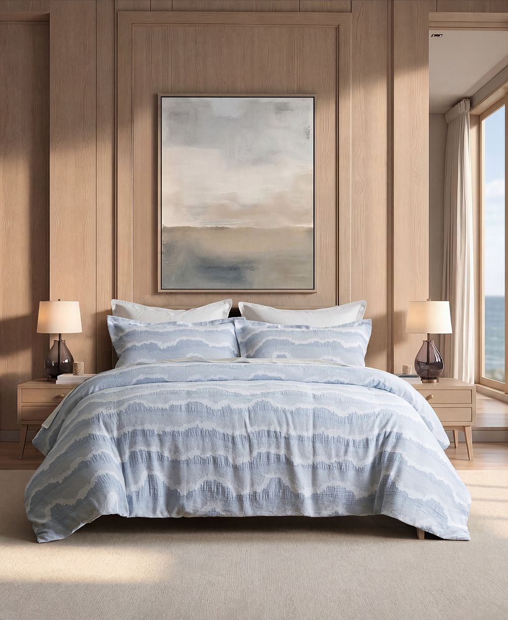Harbor House комплект пододеяльников из хлопка Ocean Wave, 3 предмета, King