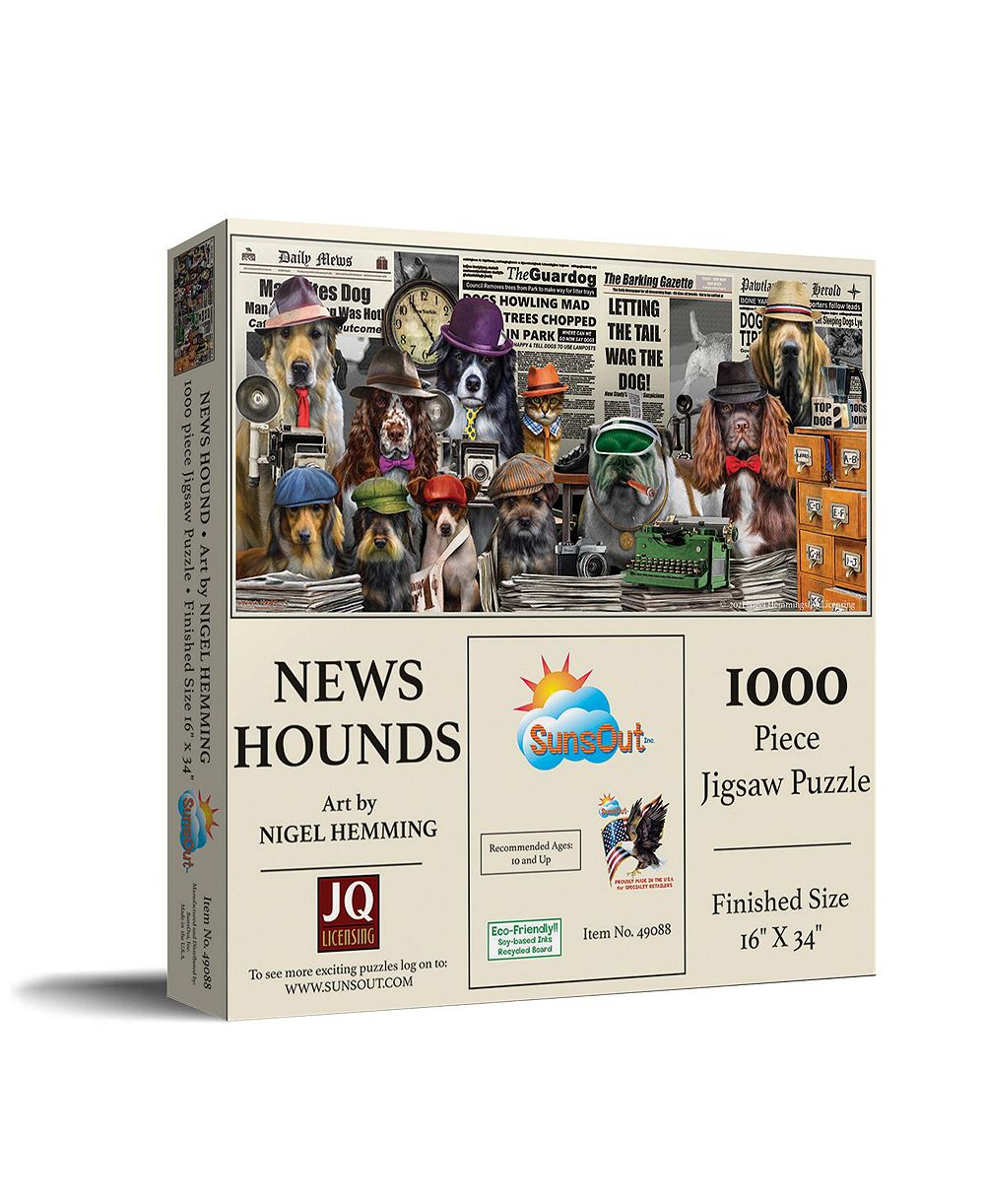 SunsOut пазл «NewsHounds» на 1000 деталей, возраст 15+