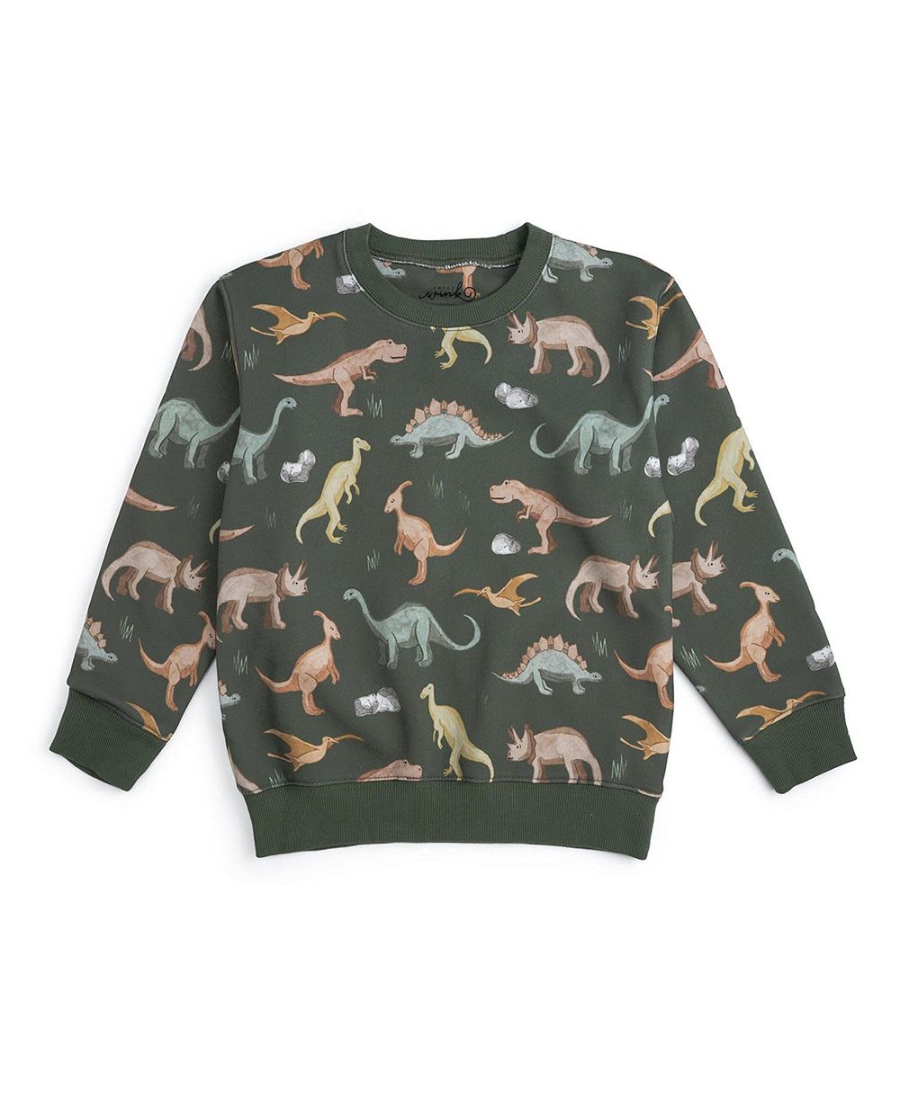 Мужская толстая Sweatshirt Sweet Wink с динозаврами для мальчиков (10-12 лет)