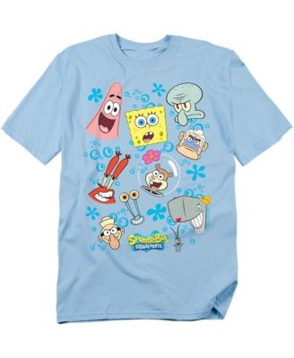 SpongeBob SquarePants Men's Character Faces Graphic Crewneck T-Shirt