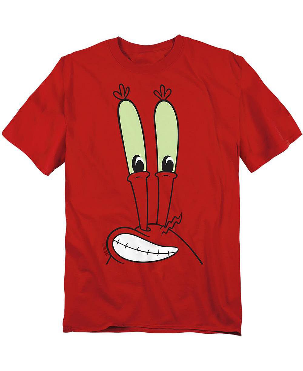 Мужская футболка SpongeBob SquarePants с улыбкой мистера Крабса