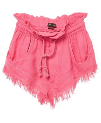 Pre-Owned Isabel Marant Женские шорты Talapiz из шелковой марли с бахромой