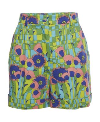 Pre-Owned Dolce & Gabbana женские шорты из поплина с цветочным принтом