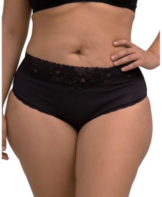 Torrid женские трусики из хлопка с кружевной отделкой для полных женщин