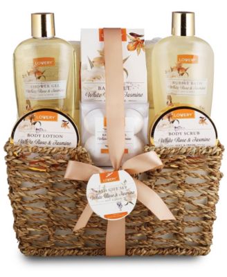 Lovery  Rose and Jasmine Bath and Body Home Spa Set, 11 Piece