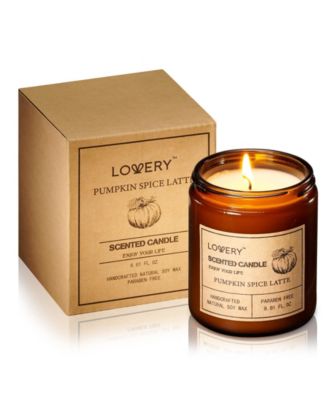 Lovery Подарочный набор ароматических соевых свечей Pumpkin Spice Latte, 9oz