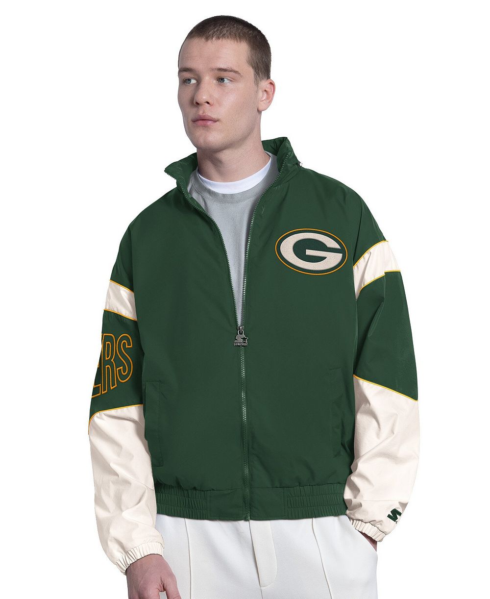 Мужская куртка Starter Green Bay Packers The Gust Water-Resistant Full-Zip Hooded