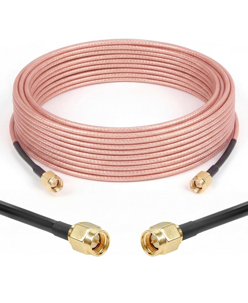 Lofree 50 Ohm RG316 Flexible Coaxial Antenna Extension Cable for SMA Male Devices