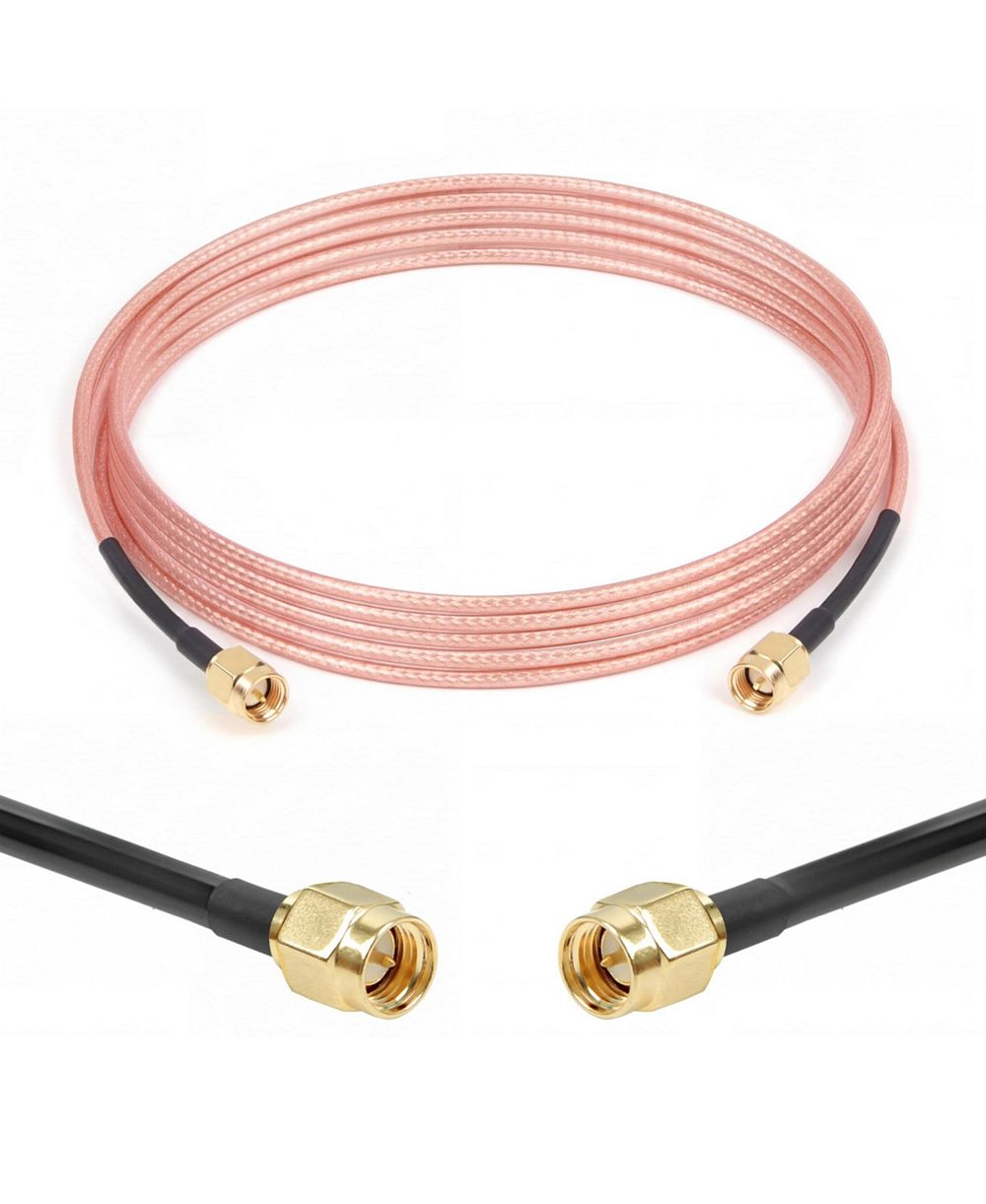 Lofree RG316 Low-Loss Flexible Coaxial Antenna Extension Cable for WiFi Routers/GPS/SDR