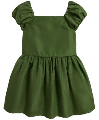 Платье Polo Ralph Lauren для девочек 2T-6X из тафты с квадратным вырезом и расклешенным силуэтом