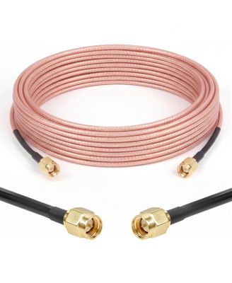Lofree RG316 гибкий коаксиальный кабель-удлинитель SMA male-SMA male 50 Ом, совместим с адаптерами SMA female или устройствами SMA