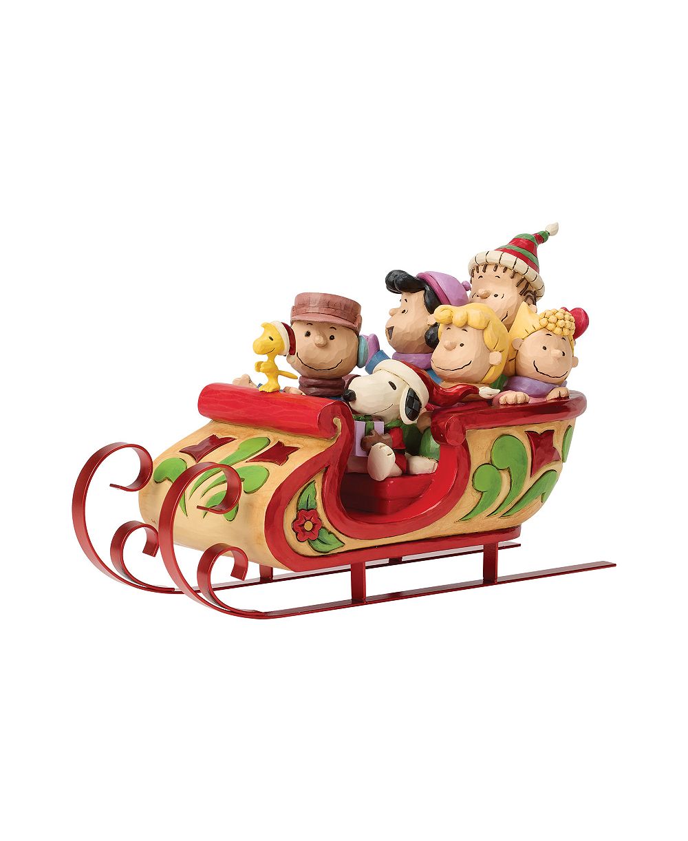 Jim Shore фигурка «Пингвины в санях» из серии Peanuts Snoopy and Friends
