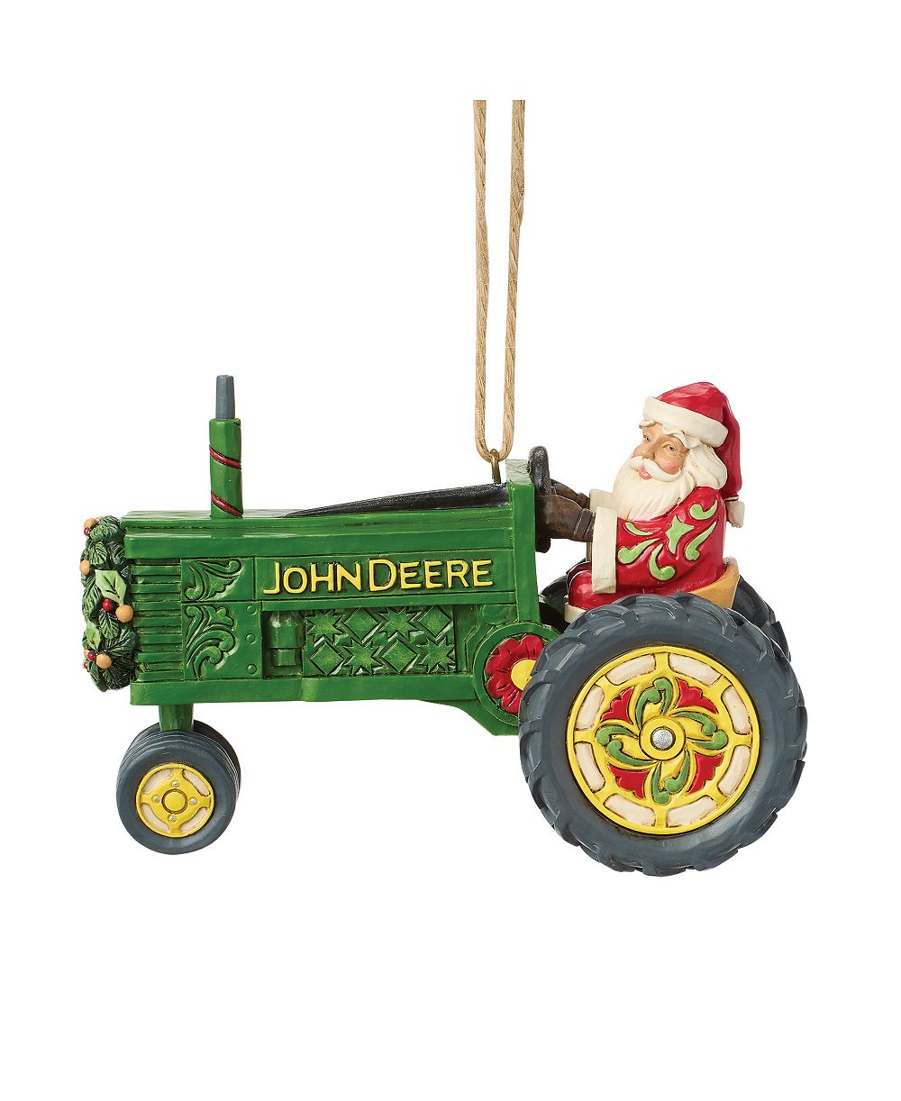 Jim Shore Подвесное украшение John Deere Santa in Tractor