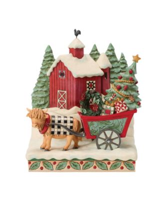 Фигурка Jim Shore Heartwood Creek Highland Glen Barn Diorama