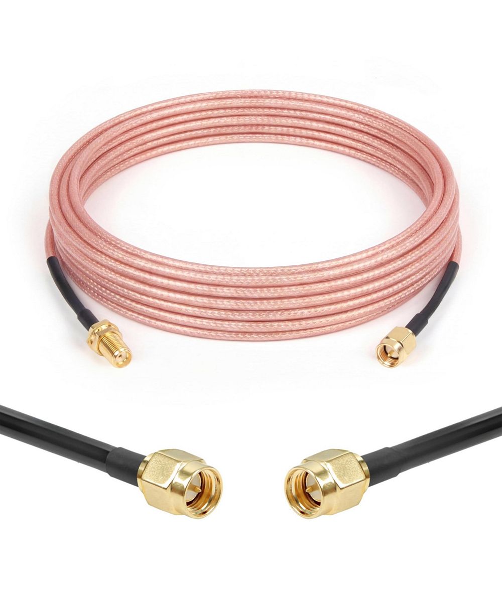 Lofree 50 Ohm RG316 Flexible Coaxial Antenna Extension Cable Compatible with SMA Devices