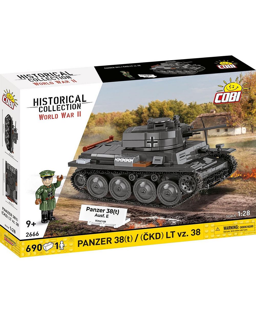 COBI Historical Collection WWII Panzer 38(t) / Lt Vz. 38 2-в-1 набор из 690 деталей, 9+