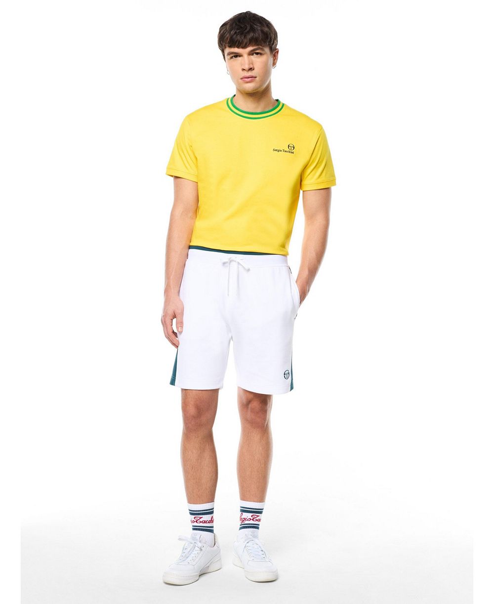 Sergio Tacchini Мужские шорты Pannello Regular-Fit с контрастными цветовыми блоками, длина шва 6"