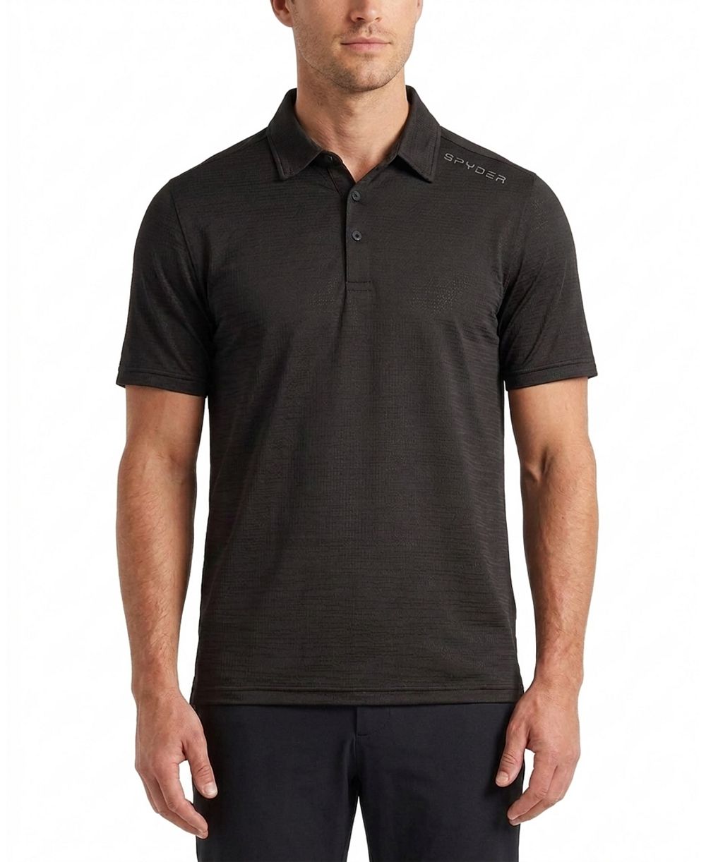 Spyder Men's Jacquard Knit Polo Shirt