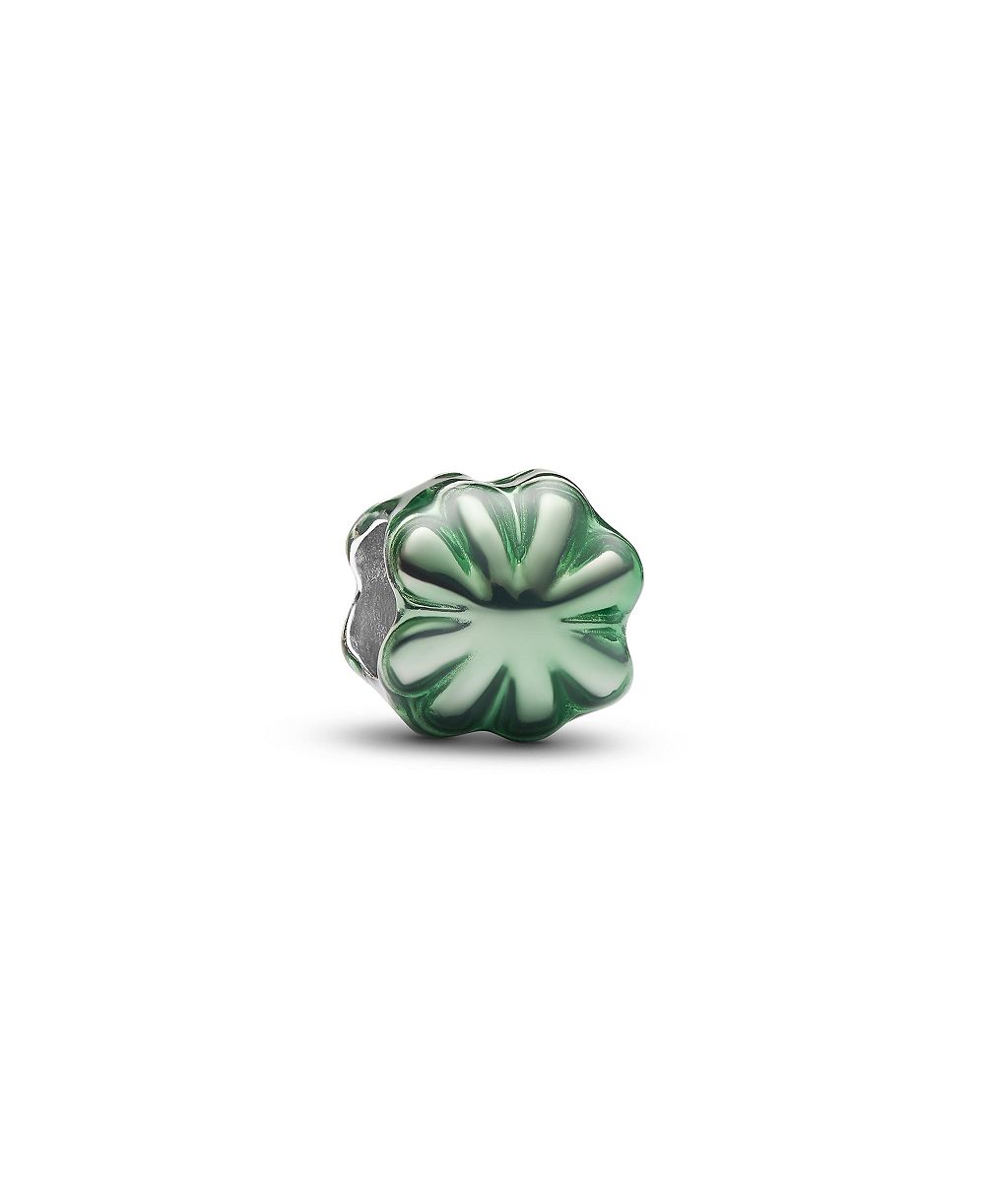 Pandora Sterling Silver Engraved Clover Mini Charm