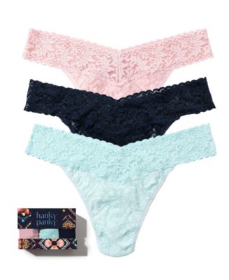 Hanky Panky Стринги с цветочным кружевом Signature, 3 шт.