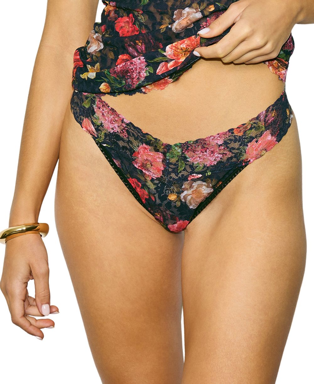 Hanky Panky Оригинальные стринги из кружева с принтом и классической посадкой