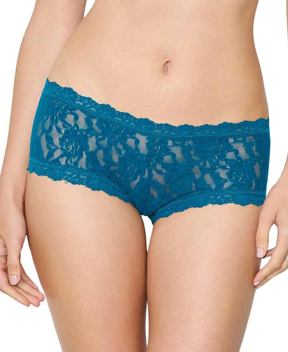Hanky Panky Оригинальные трусики-шортики из кружева с цветочным принтом, производство США