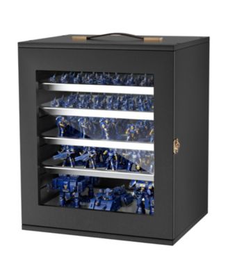 SUGIFT Wooden 5-Tray Magnetic Miniatures Storage Case, Ages 14+