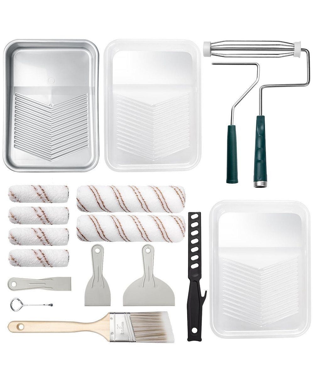 XDOVET Paint Roller Kit Tray Brush Wall Tool Set