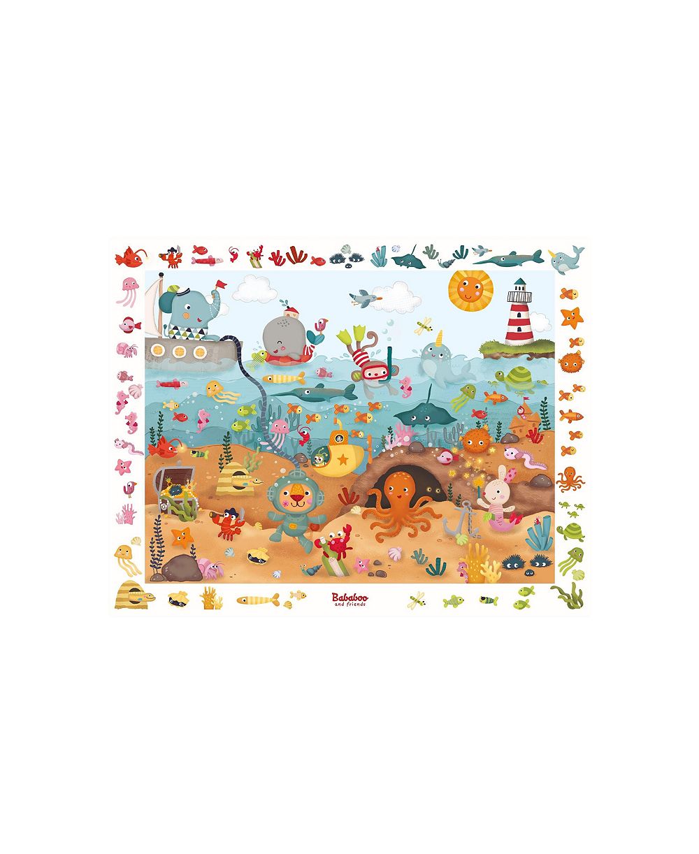 Bababoo and Friends Underwater Search-and-Find Puzzle Game, 51 Pieces, Ages 4+