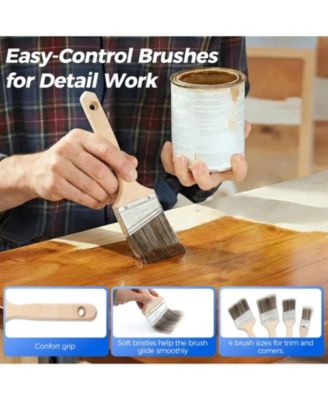 XDOVET Paint Roller Kit Extension Pole Walls Ceilings Set