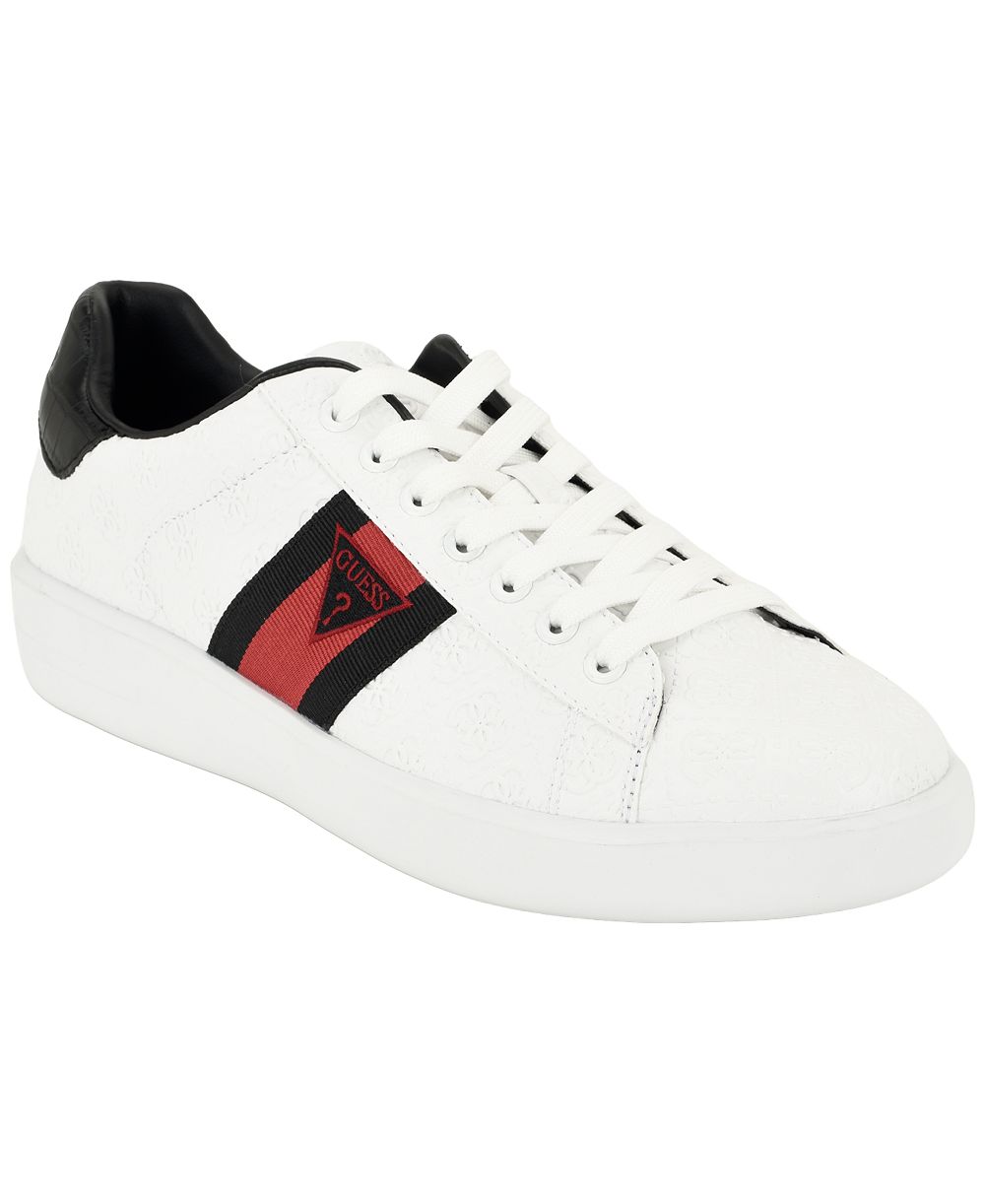 GUESS Men's Yinden Leather Round-Toe Sneakers