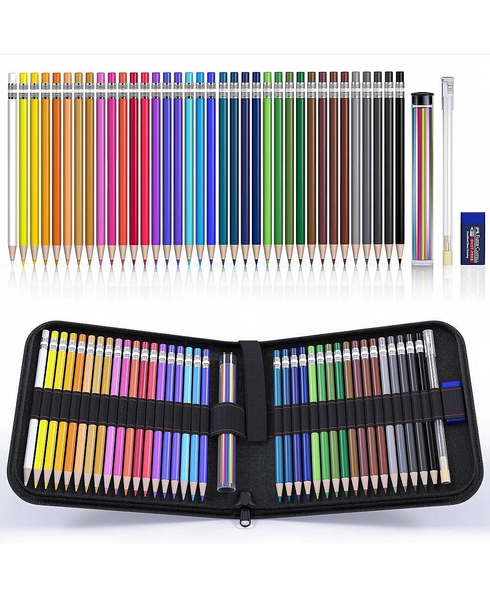 Four Candies Mechanical Colored Pencils, 36Pieces Erasable 2.6mm with Sharpener and Bag, Aesthetic Drafting Tools