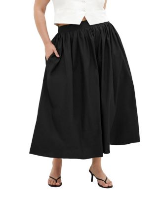 CITY CHIC Plus Size Maci A-Line Midi Skirt