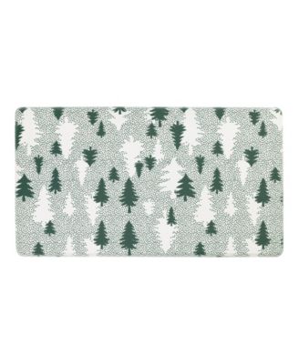 Eddie Bauer Christmas Trees Non-Slip Kitchen Mat, 17.5" x 32"