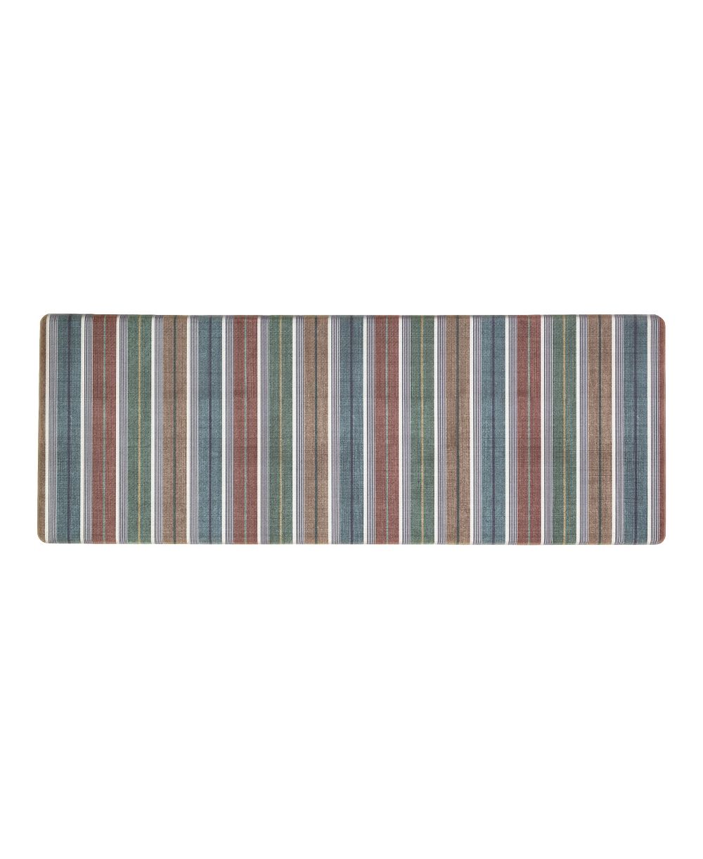 Eddie Bauer Vintage Stripes Non-Slip Kitchen Mat, 17.5" x 48"