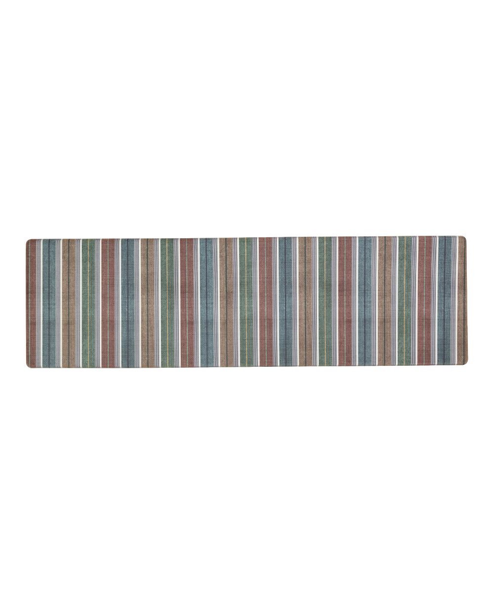 Eddie Bauer Vintage Stripes Non-Slip Kitchen Mat, 17.5" x 60"