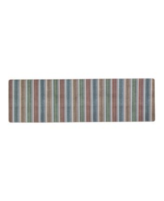Eddie Bauer Vintage Stripes Non-Slip Kitchen Mat, 17.5" x 60"