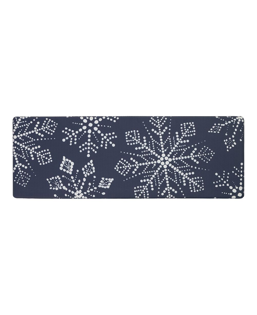 Eddie Bauer нескользящий кухонный коврик с снежинками, 17,5" x 48"