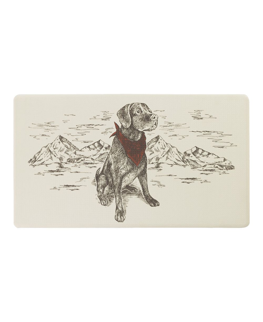 Нескользящий кухонный коврик Eddie Bauer с надписью Man's Best Friend, 17,5" x 32"